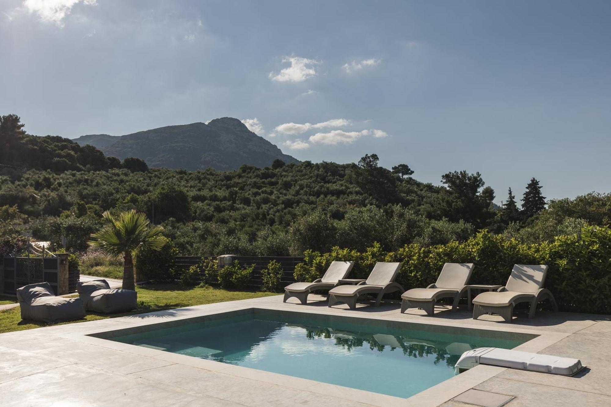 Binios Villa - Private Pool, Walking Distance From The Beach Василікос Екстер'єр фото